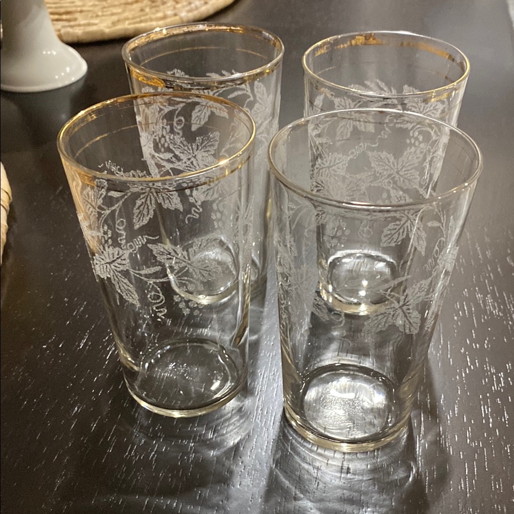 Vintage Set/4 Bartlett Collins Glasses!